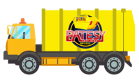 Batesy Skip Hire Yellow Waste Removal Lorry Icon